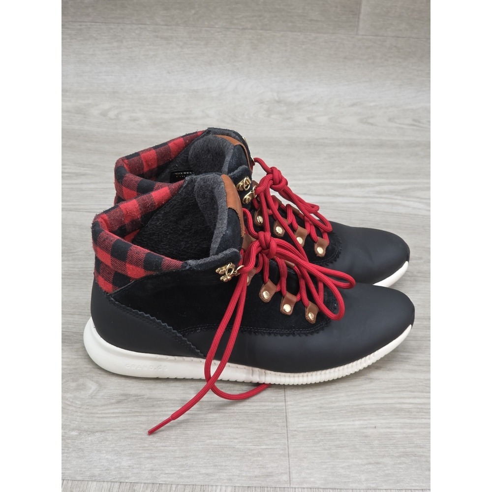 Cole Haan 2.0 Zerogrand Hiker Boots Sneaker Women's 8 B Leather Waterproof Black